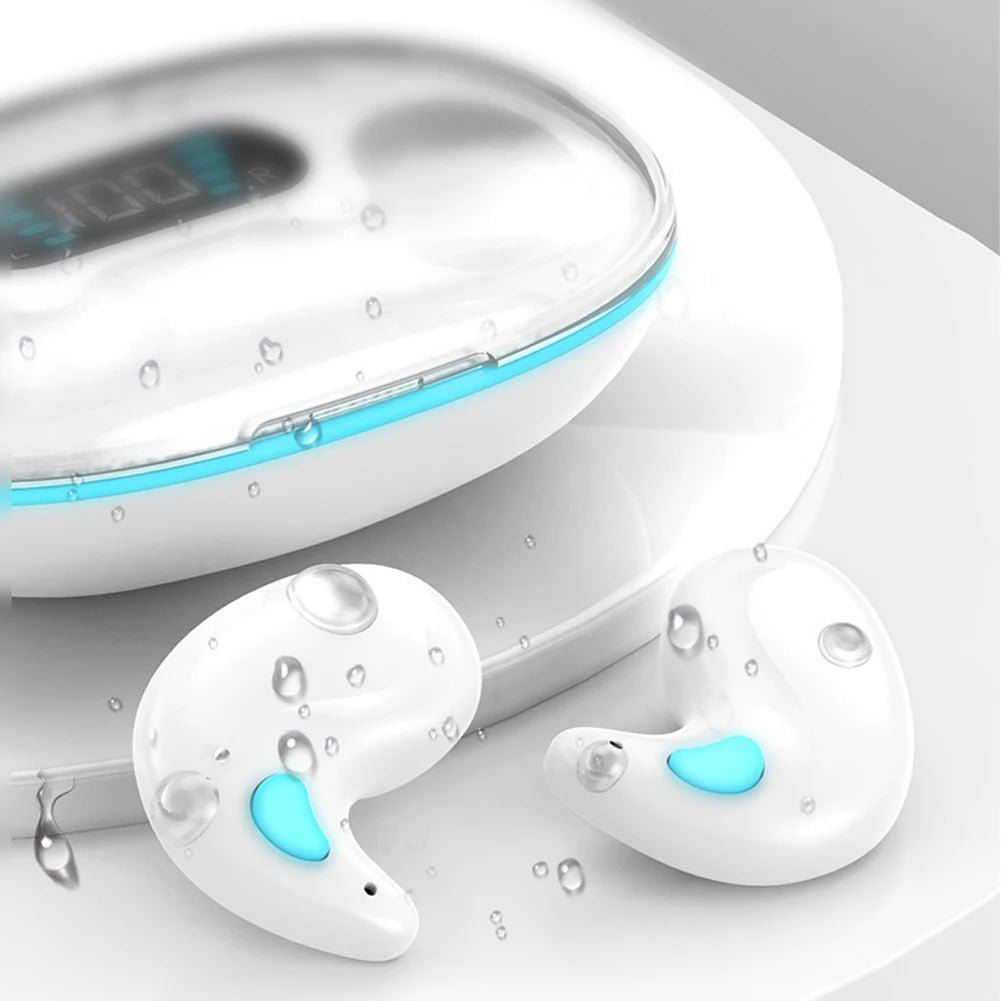Invisible Bluetooth 5.3 Headphones Wireless Sleep Earphones HiFi Stero Noise Reduction Earbuds Sports Headsets for Xiaomi iPhone - RealmSelect