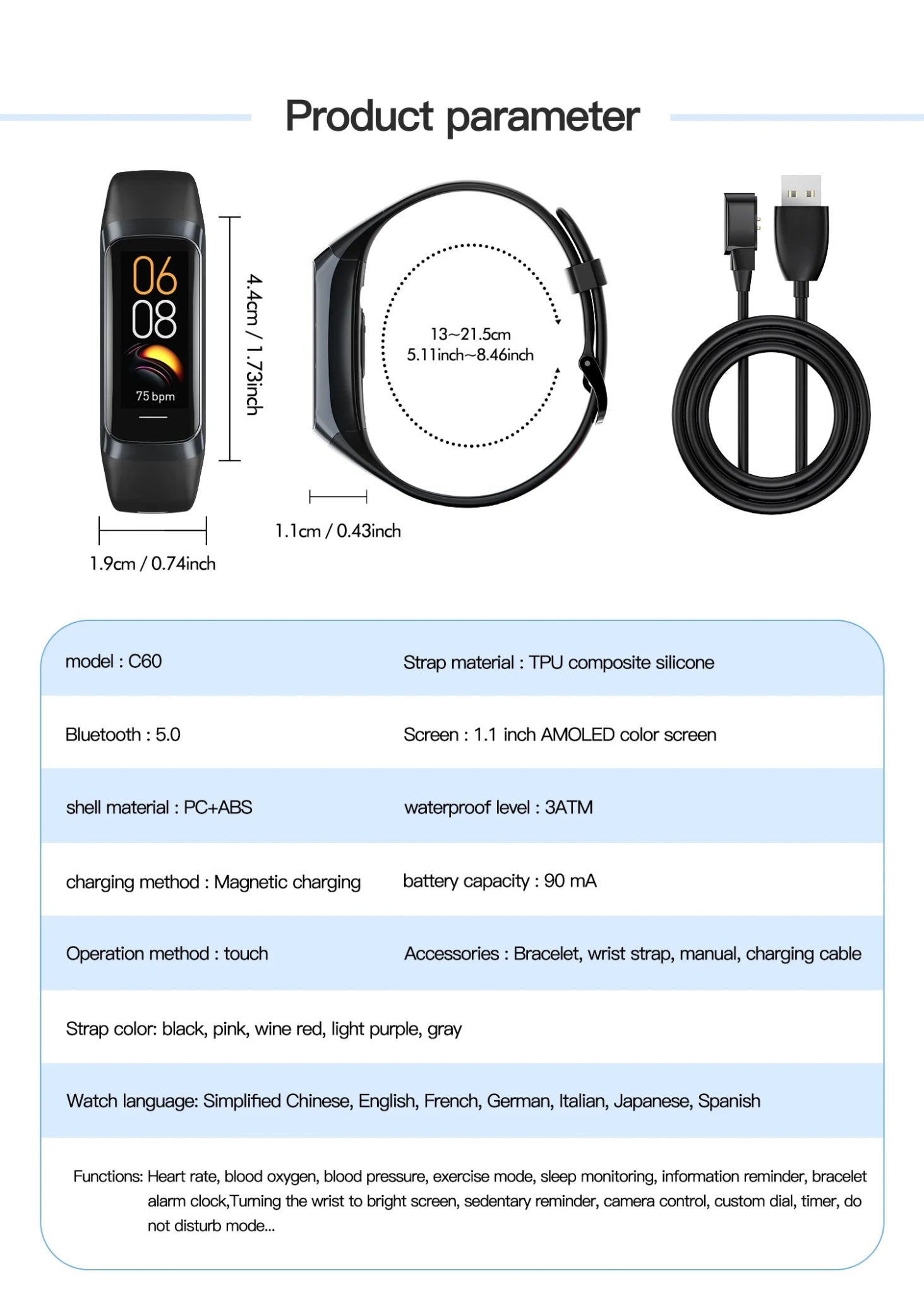 LIGE Amoled Smart Watch Men 2025 Smart Band Women Heart Rate Blood Smartwartch Waterproof Smart Bracelet Sport Fitness Tracker - RealmSelect