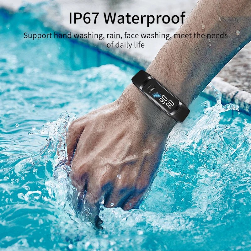 LIGE Amoled Smart Watch Men 2025 Smart Band Women Heart Rate Blood Smartwartch Waterproof Smart Bracelet Sport Fitness Tracker - RealmSelect