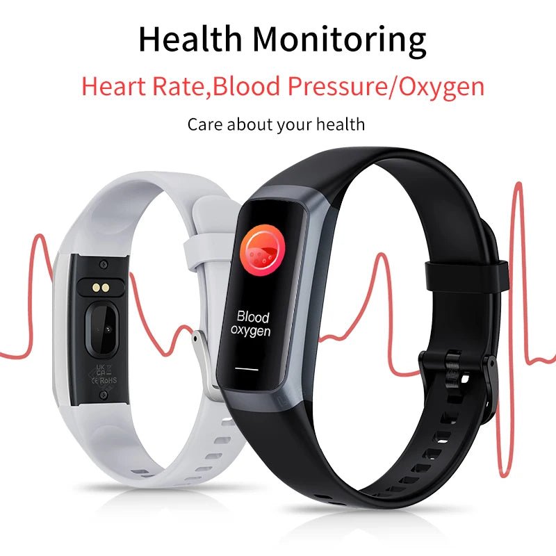 LIGE Amoled Smart Watch Men 2025 Smart Band Women Heart Rate Blood Smartwartch Waterproof Smart Bracelet Sport Fitness Tracker - RealmSelect