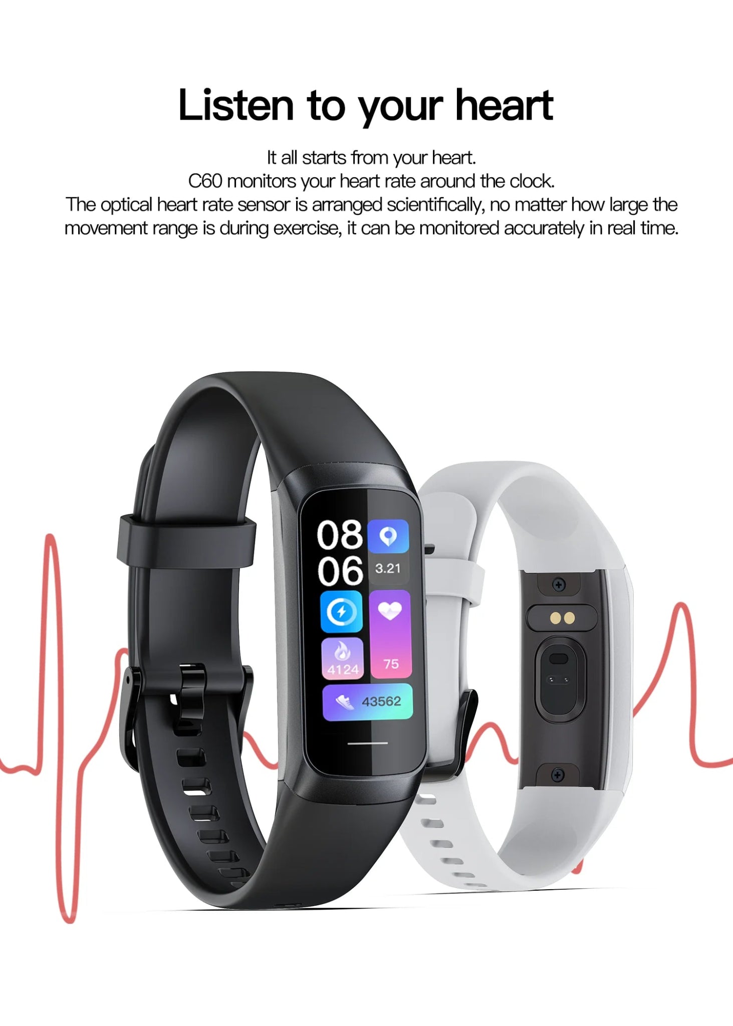 LIGE Amoled Smart Watch Men 2025 Smart Band Women Heart Rate Blood Smartwartch Waterproof Smart Bracelet Sport Fitness Tracker - RealmSelect