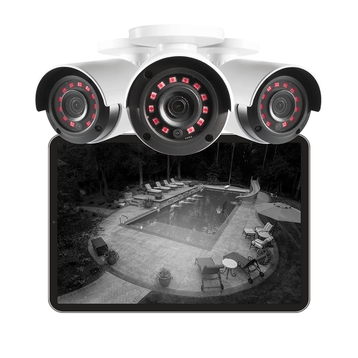Lorex Fusion 1080p HD Security Camera System w/ 1TB DVR – 8 Channel Home Security System w/ 8 Analog Metal Bullet Cameras – Smart Motion Detection, Long Range IR Night Vision, Weatherproof - RealmSelect