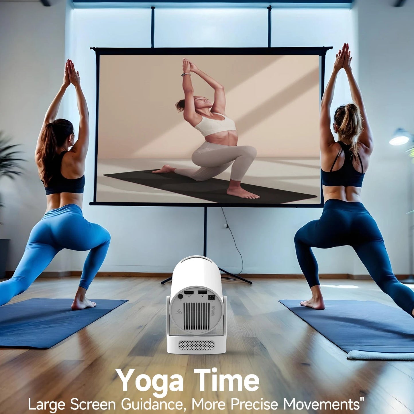Magcubic HY300 Pro+ 4K Android 11 Portable Projector 8000 Lumens WiFi 6 BT5.4 Outdoor Theater 5W HiFi Speaker 720P HD Supported - RealmSelect