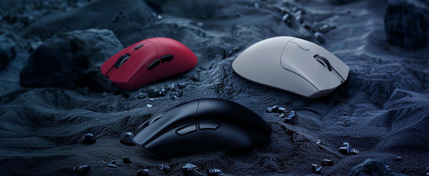 MAMBASNAKE x ATTACK SHARK R1 59g SUPERLIGHT Mouse, PixArt PAW3311 Gaming Sensor, BT/2.4G Wireless/Wired Gaming Mouse - RealmSelect