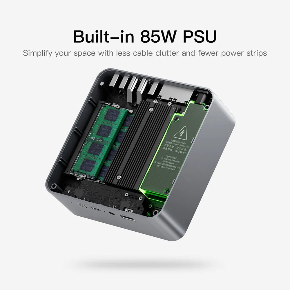 New Beelink Mini PC EQR5 AMD Ryzen7 5825U DDR4 32G 500G EQR5 Ryzen5 Pro 5650U 16G 500G SSD WiFi6 4K Type - C Gaming Mini Computer - RealmSelect