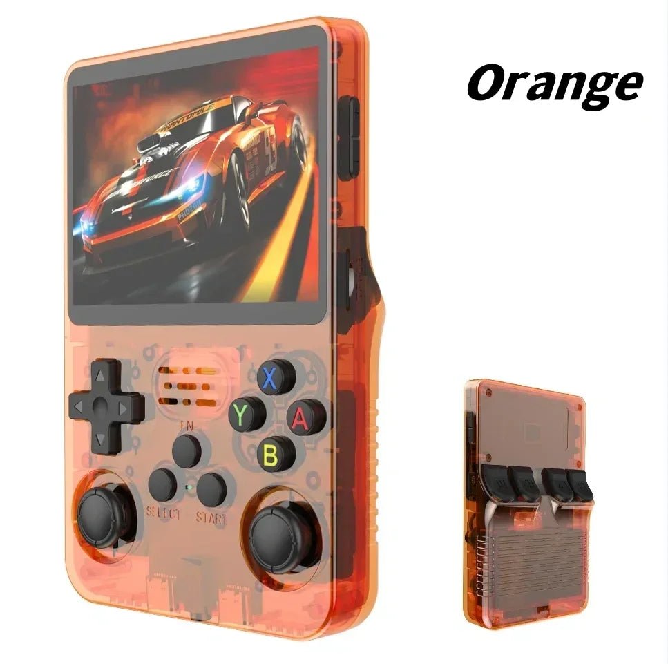 Open Source R36S Retro Handheld Video Game Console Linux System 3.5 Inch IPS Screen Portable Pocket Video Player R35S 64GB Games - RealmSelect