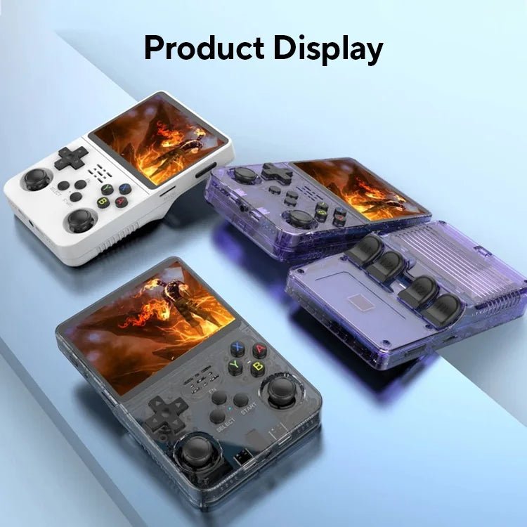 Open Source R36S Retro Handheld Video Game Console Linux System 3.5 Inch IPS Screen Portable Pocket Video Player R35S 64GB Games - RealmSelect