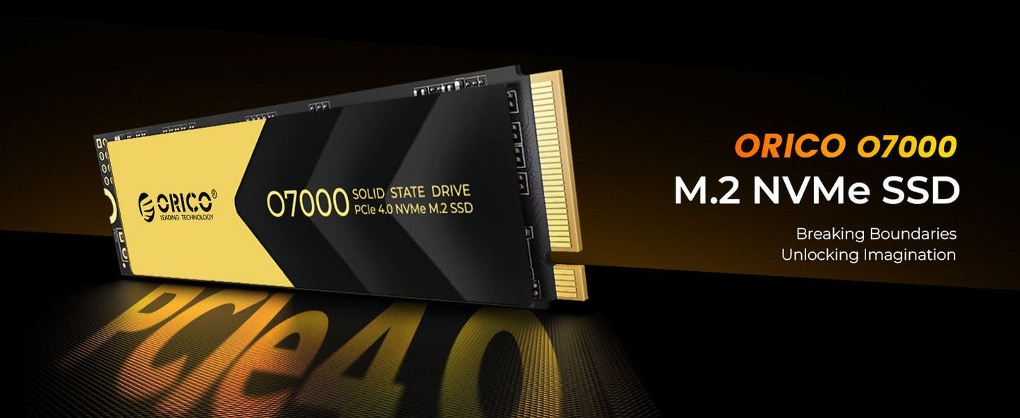 ORICO 2TB NVMe SSD PCIe 4.0 Up to 7400MB/s, M.2 SSD 2280 PCIe 4.0X4 Internal Solid State Drive SSD for Gamers and Creators - O7000 - RealmSelect