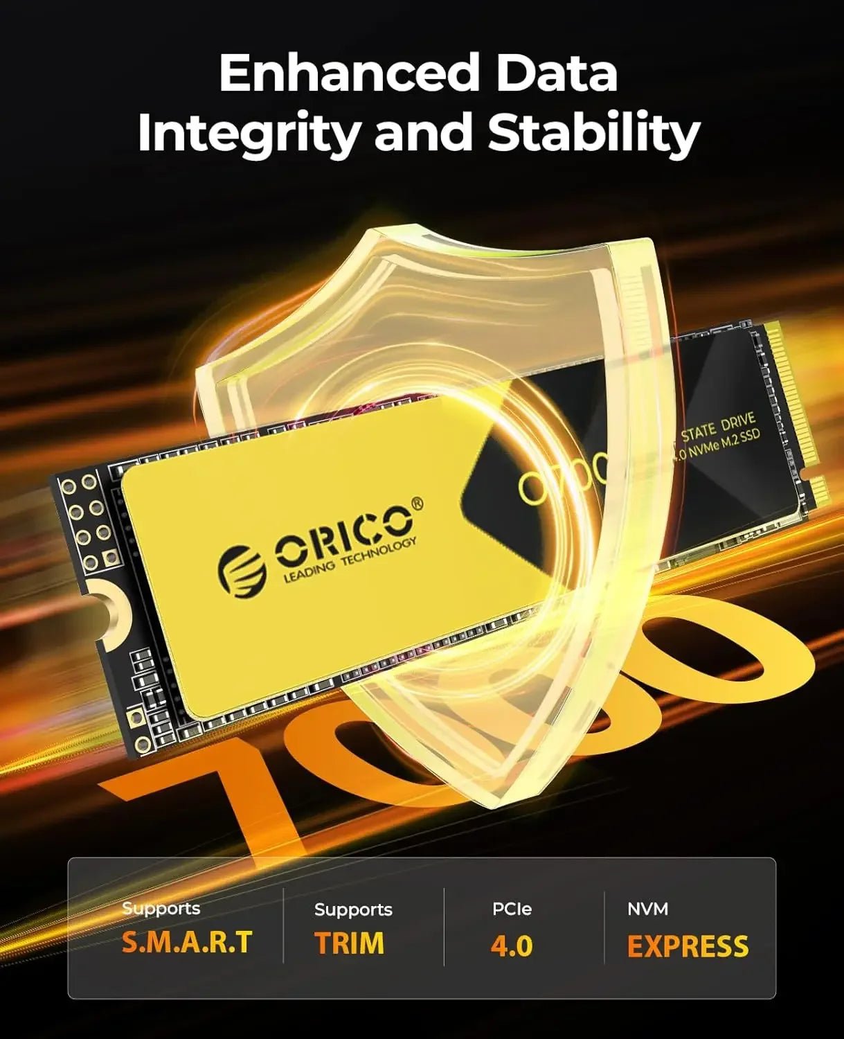 ORICO 2TB NVMe SSD PCIe 4.0 Up to 7400MB/s, M.2 SSD 2280 PCIe 4.0X4 Internal Solid State Drive SSD for Gamers and Creators - O7000 - RealmSelect
