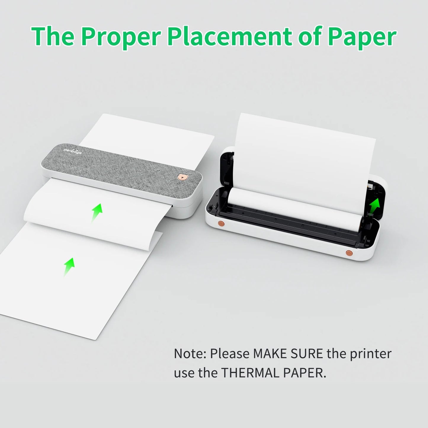 PeriPage A40 A4 Printer Wirless Printer USB Android BT Printing PDF File Webpage Contract Picture with 10 Rolls Thermal Paper - RealmSelect