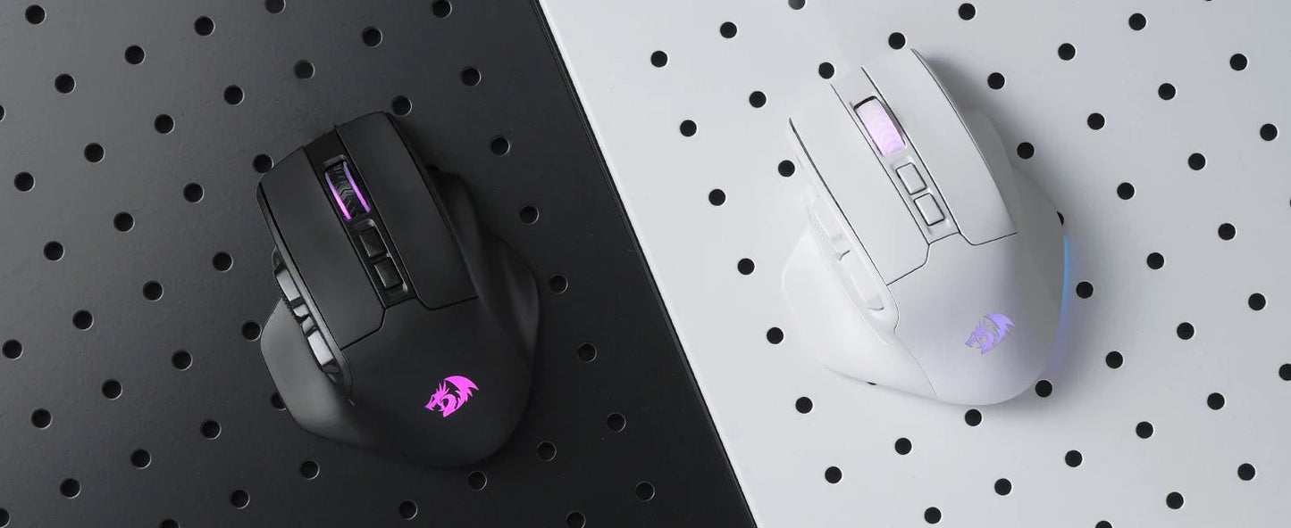 Redragon M811 PRO Wireless MMO Gaming Mouse, 15 Programmable Buttons RGB Gamer Mouse, 10 Side Macro Keys - RealmSelect