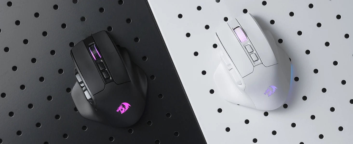 Redragon M811 PRO Wireless MMO Gaming Mouse, 15 Programmable Buttons RGB Gamer Mouse, 10 Side Macro Keys - RealmSelect