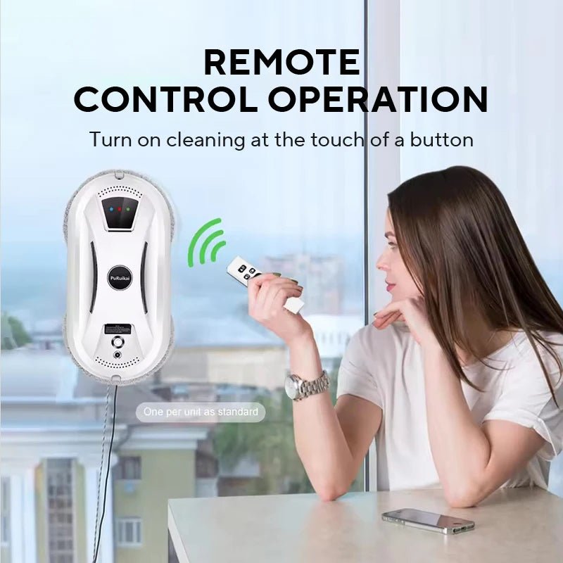 Ultra thin Robot vacuum cleaner window cleaning robot window cleaner electric glass limpiacristales remote control for home - RealmSelect