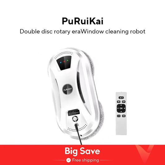 Ultra thin Robot vacuum cleaner window cleaning robot window cleaner electric glass limpiacristales remote control for home - RealmSelect