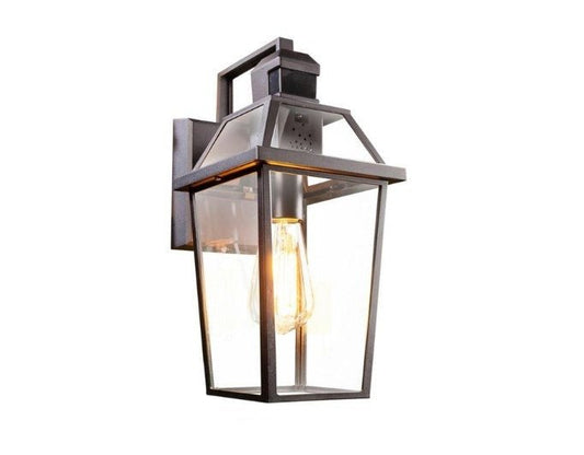 Wi - Fi Smart Home Motion - Sensing Hardwired Black LED Coach Light - RealmSelect