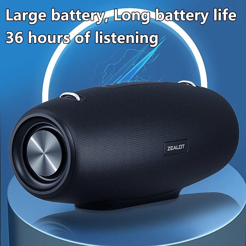 Zealot S67 Wireless Speaker WithShoulder Strap,Outdoor,Waterproof,Portable Speaker with Loud Stero and Booming Bass,40H Playtime - RealmSelect